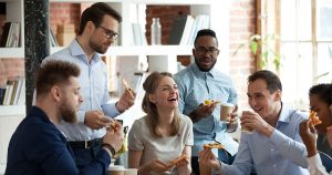 Team of Life Insurance Agents Celebrating Wins